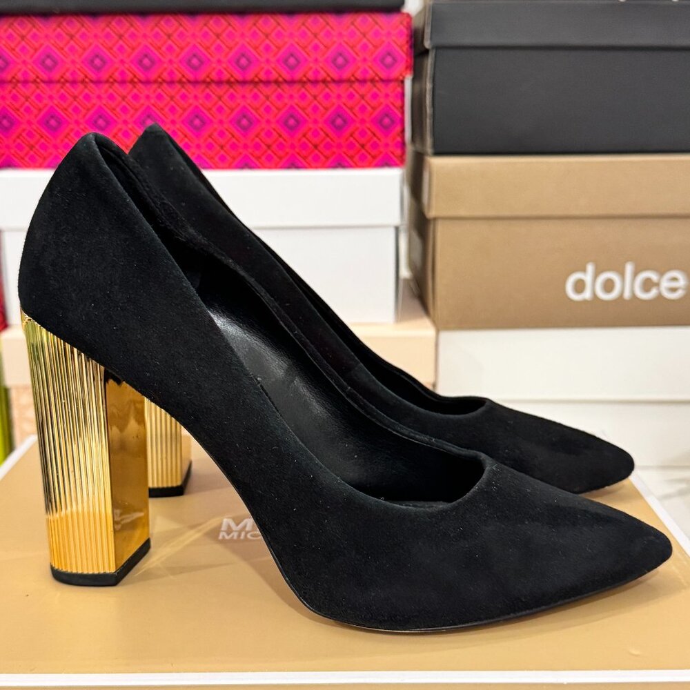 MICHAEL KORS Black Suede Paloma Pump - Picture 6 of 12